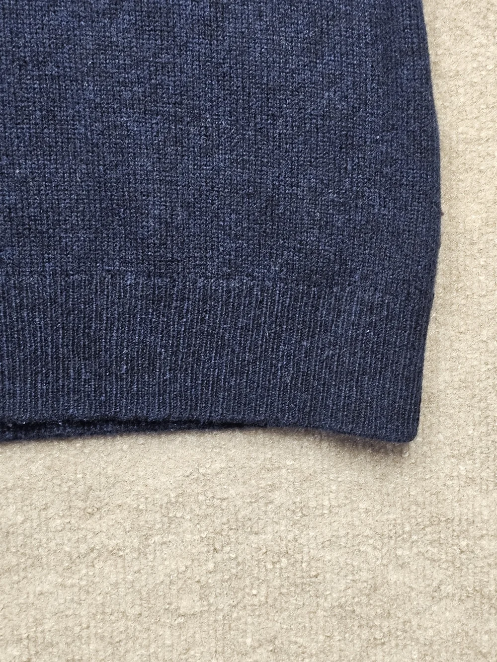 Vintage J.Crew Navy Blue Bejeweled Wool Sweater Size Small Fair Isle